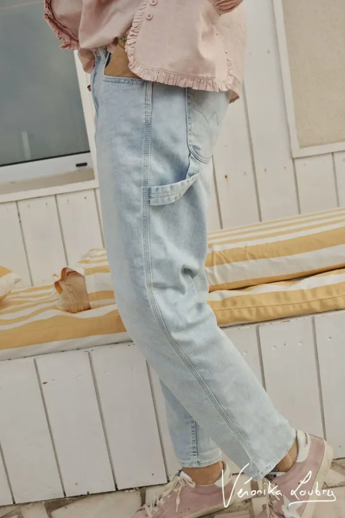 Le Temps des Cerises Charpentier Boyfit By Veronika Loubry Jeans Bleu N°5 Blue Online