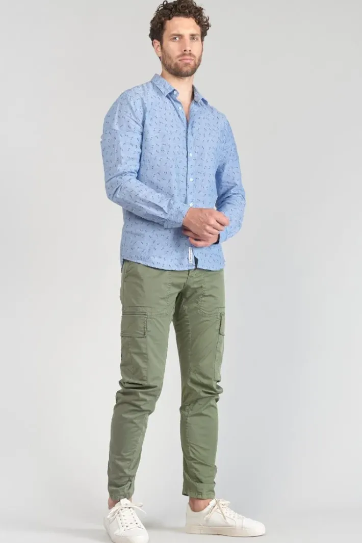 Le Temps des Cerises Chemise Arpe En Lin Melange Bleu Ciel Blue Fashion