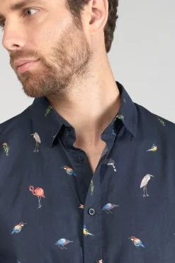 Le Temps des Cerises Chemise Birdy A Motif Oiseaux Galaxy Best Sale
