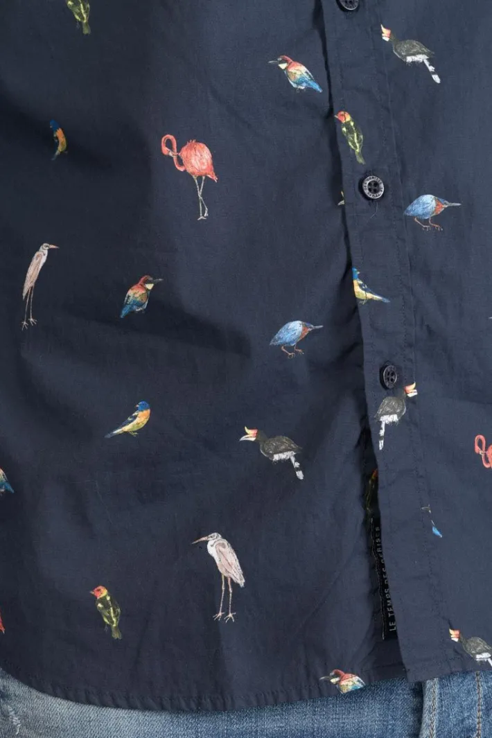 Le Temps des Cerises Chemise Birdy A Motif Oiseaux Galaxy Best Sale