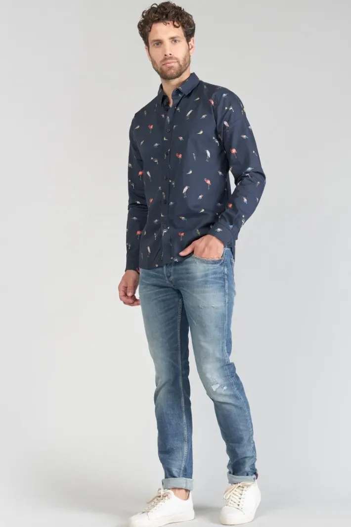 Le Temps des Cerises Chemise Birdy A Motif Oiseaux Galaxy Best Sale