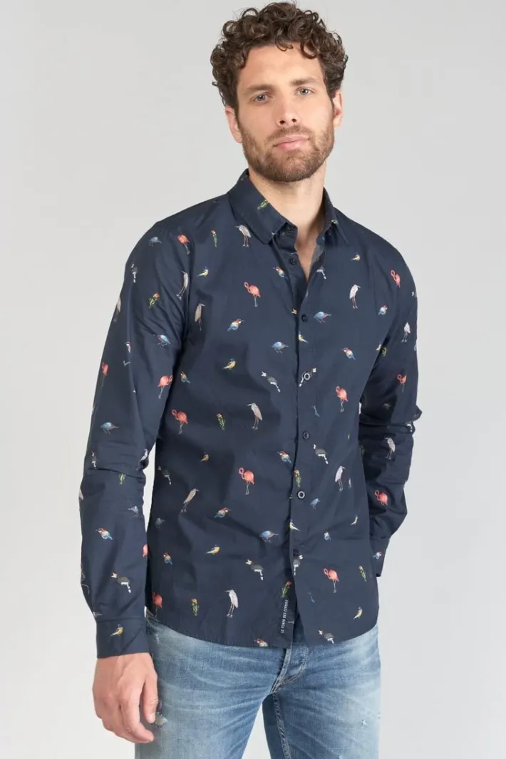 Le Temps des Cerises Chemise Birdy A Motif Oiseaux Galaxy Best Sale
