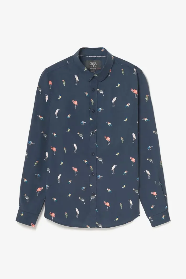 Le Temps des Cerises Chemise Birdy A Motif Oiseaux Galaxy Best Sale