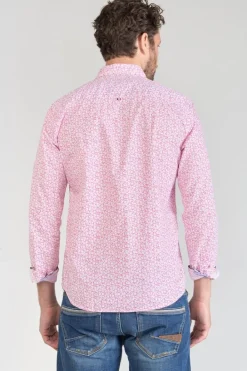 Le Temps des Cerises Chemise Brotel Rose A Motif Fleuri Pink Clearance