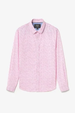 Le Temps des Cerises Chemise Brotel Rose A Motif Fleuri Pink Clearance