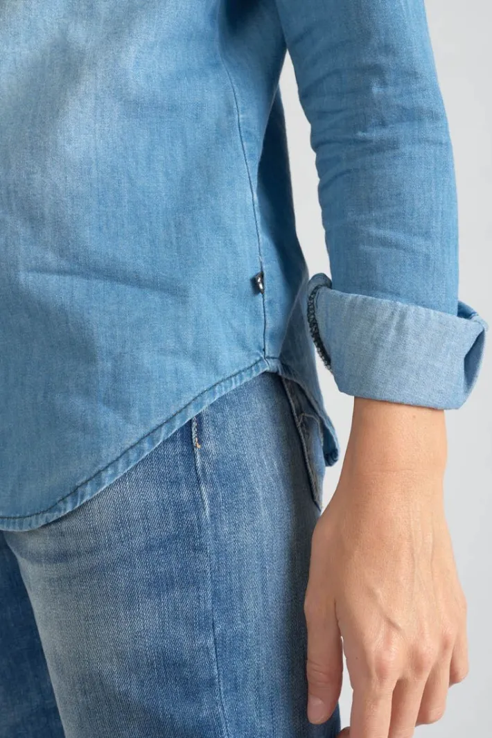 Le Temps des Cerises Chemise En Jeans Juanita Bleu Clair Blue Fashion