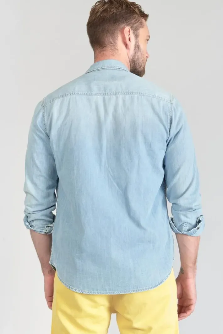 Le Temps des Cerises Chemise Juanito En Jeans Bleu Clair Blue Hot