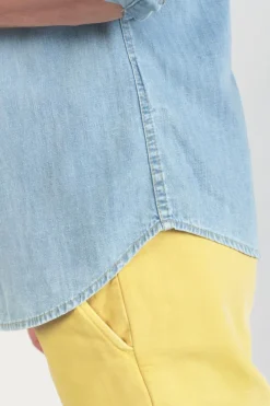 Le Temps des Cerises Chemise Juanito En Jeans Bleu Clair Blue Hot