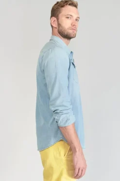 Le Temps des Cerises Chemise Juanito En Jeans Bleu Clair Blue Hot