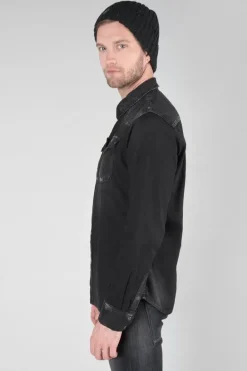 Le Temps des Cerises Chemise Juanito En Jeans Noir Delave Black / Black Online