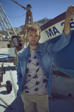 Le Temps des Cerises Chemise Juanito En Jeans Bleu Delave Blue Hot