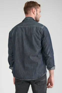 Le Temps des Cerises Chemise Juanito En Jeans Brut Blue Best Sale
