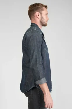 Le Temps des Cerises Chemise Juanito En Jeans Brut Blue Best Sale