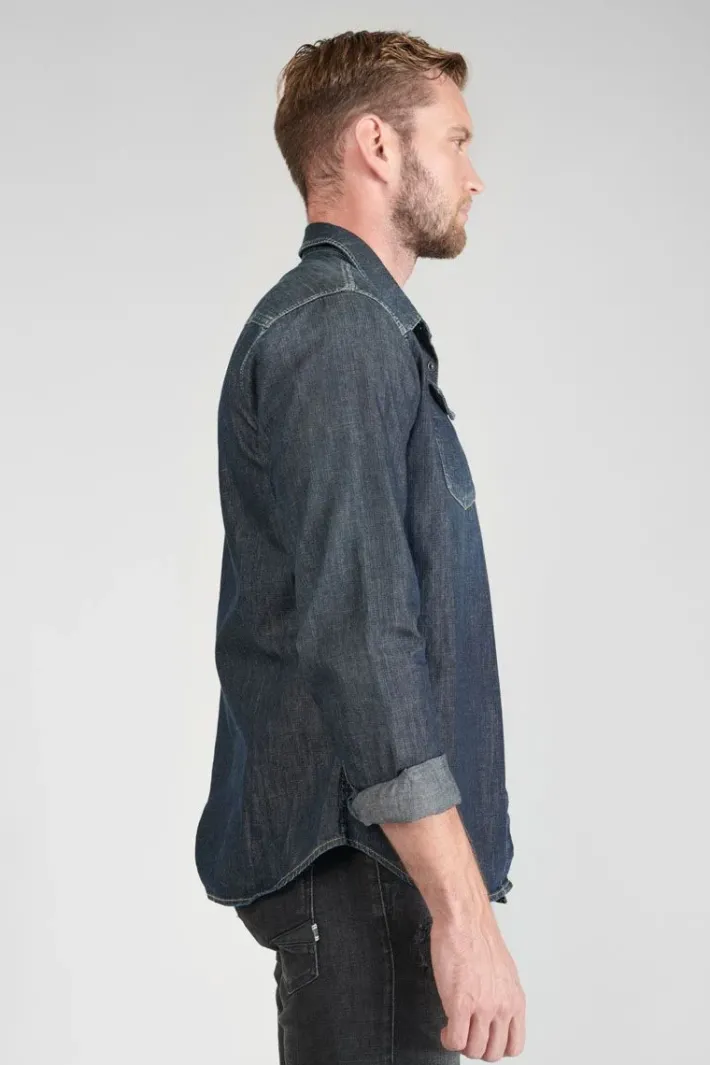 Le Temps des Cerises Chemise Juanito En Jeans Brut Blue Best Sale