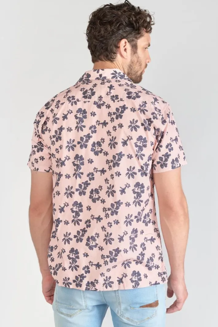 Le Temps des Cerises Chemise Postir Rose A Motif Fleuri Pink New