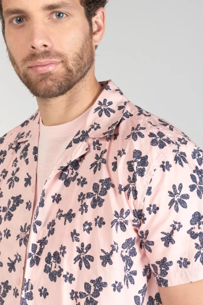 Le Temps des Cerises Chemise Postir Rose A Motif Fleuri Pink New