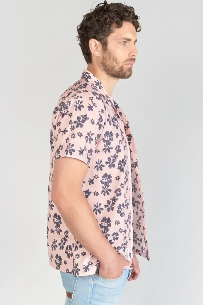 Le Temps des Cerises Chemise Postir Rose A Motif Fleuri Pink New