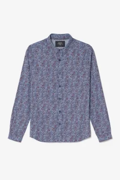 Le Temps des Cerises Chemise Retil Bleu Marine A Motif Galaxy Cheap