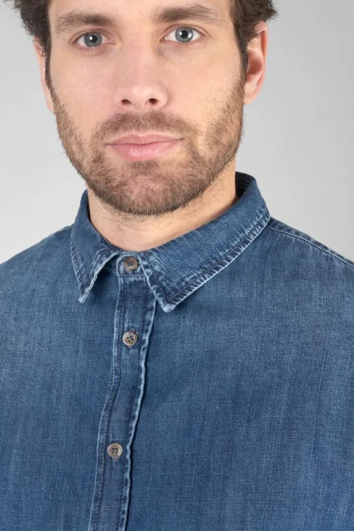 Le Temps des Cerises Chemise Valmy En Jeans Bleu Delave Blue Hot