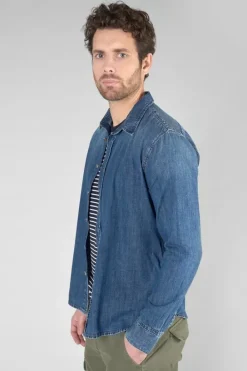 Le Temps des Cerises Chemise Valmy En Jeans Bleu Delave Blue Hot