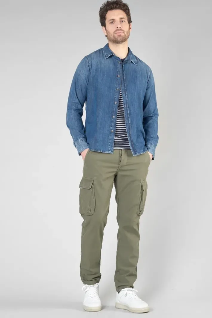 Le Temps des Cerises Chemise Valmy En Jeans Bleu Delave Blue Hot