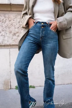 Le Temps des Cerises Collab @Sabrinacsari Roma 400/19 Mom Taille Haute Jeans Bleu N°1 Blue Fashion