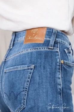 Le Temps des Cerises Collab @Sabrinacsari Roma 400/19 Mom Taille Haute Jeans Bleu N°1 Blue Fashion