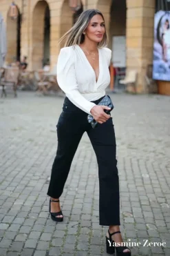 Le Temps des Cerises Collab @Yasmine.Zeroc Amour 400/18 Mom Taille Haute 7/8Eme Jeans Noir N°1 Black / Black Flash Sale