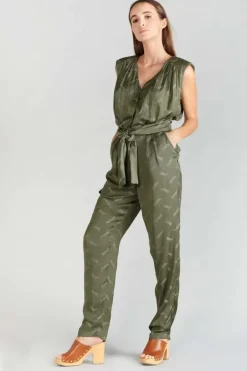 Le Temps des Cerises Combinaison Pantalon Arte En Jacquard Kaki Lizard Shop