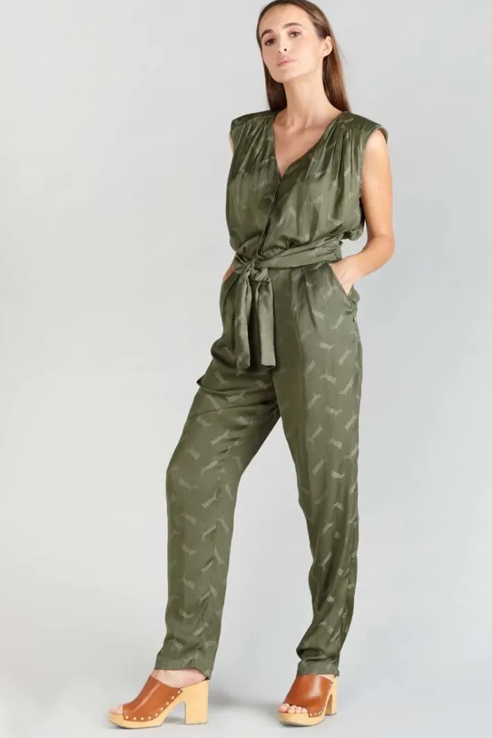 Le Temps des Cerises Combinaison Pantalon Arte En Jacquard Kaki Lizard Shop
