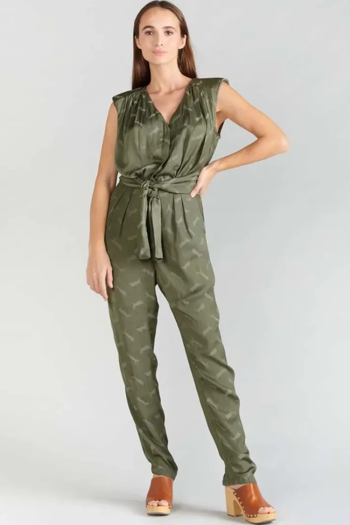 Le Temps des Cerises Combinaison Pantalon Arte En Jacquard Kaki Lizard Shop