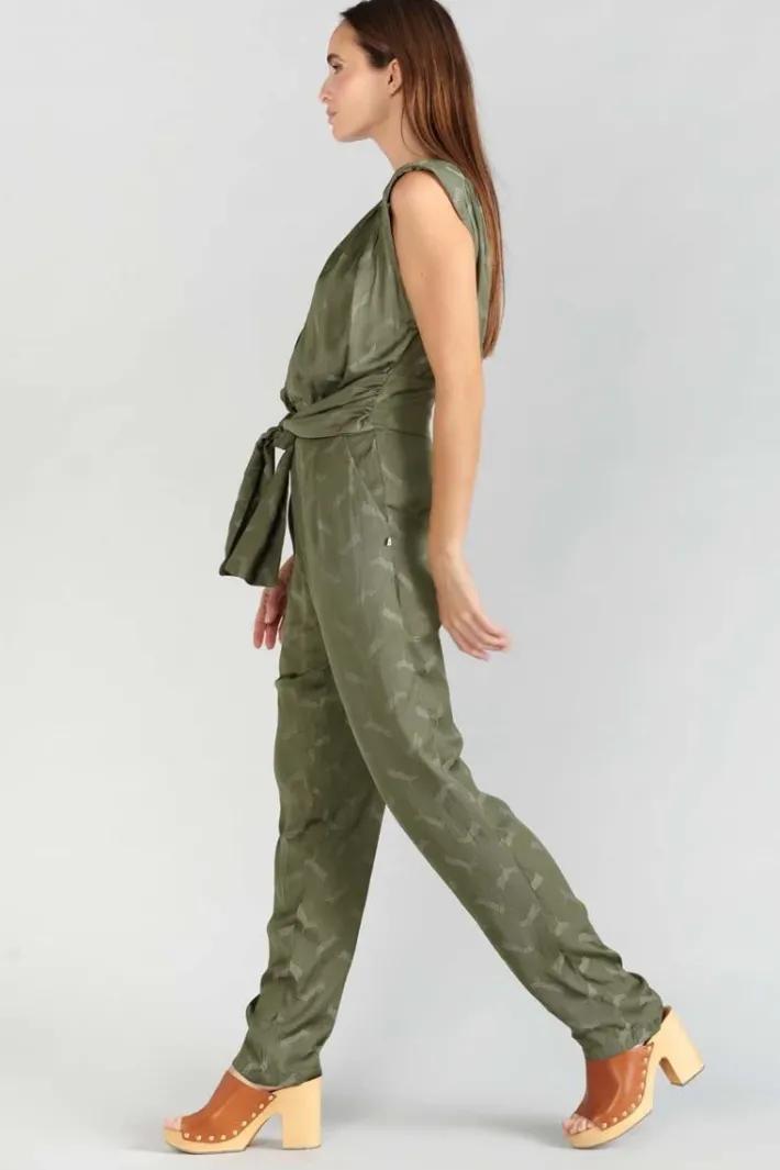 Le Temps des Cerises Combinaison Pantalon Arte En Jacquard Kaki Lizard Shop