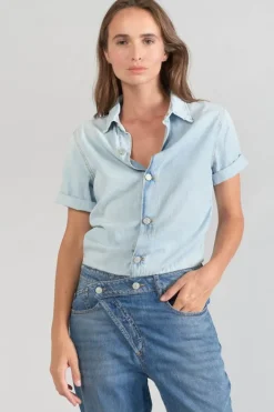 Le Temps des Cerises Combinaison Pantalon Cozette En Jeans Bleu Blue Outlet