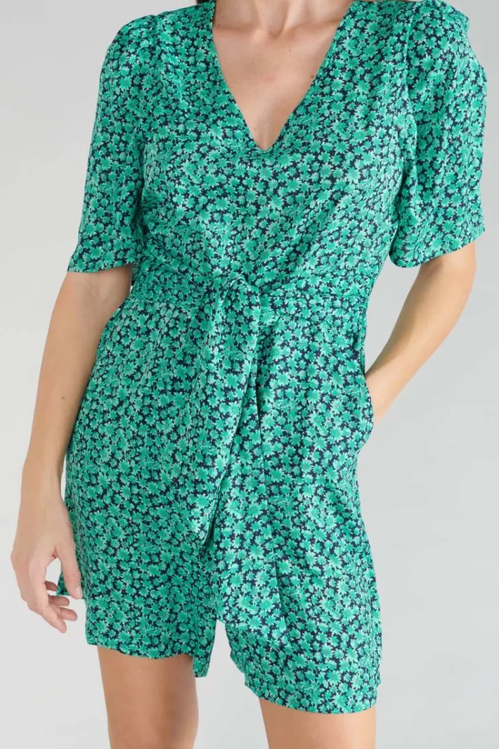 Le Temps des Cerises Combi-Short Amira A Motif Vert Tropical Store