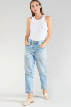 Le Temps des Cerises Cosy Boyfit 7/8Eme Jeans Destroy Bleu N°5 Blue Sale