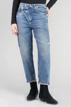 Le Temps des Cerises Cosy Boyfit 7/8Eme Jeans Destroy Vintage Bleu N°4 Blue Fashion