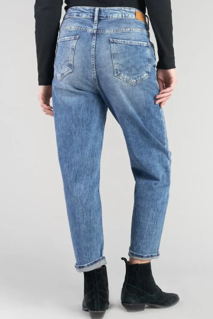 Le Temps des Cerises Cosy Boyfit 7/8Eme Jeans Destroy Vintage Bleu N°4 Blue Fashion