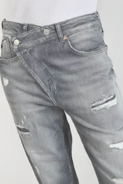 Le Temps des Cerises Cosy Boyfit 7/8Eme Jeans Destroy Gris N°3 Grey Outlet