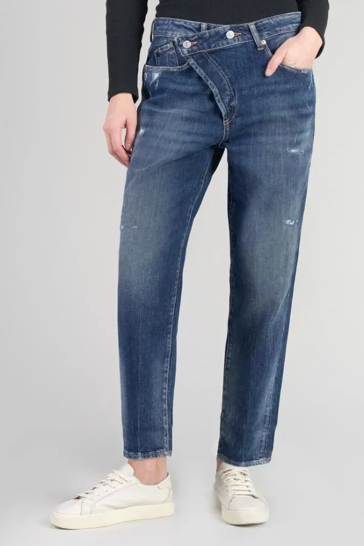 Le Temps des Cerises Cosy Boyfit 7/8Eme Jeans Destroy Bleu N°2 Blue Hot
