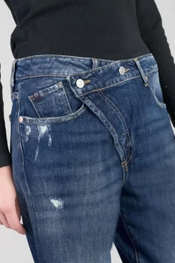 Le Temps des Cerises Cosy Boyfit 7/8Eme Jeans Destroy Bleu N°2 Blue Hot