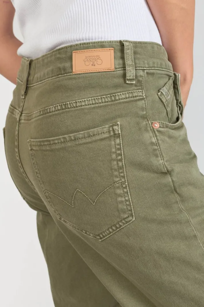 Le Temps des Cerises Cosy Boyfit 7/8Eme Jeans Kaki Boa Clearance
