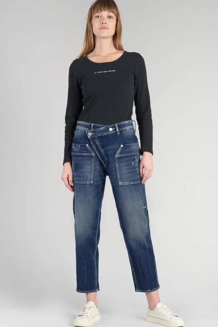 Le Temps des Cerises Cosy Pocket Boyfit 7/8Eme Jeans Destroy Bleu N°2 Blue Store