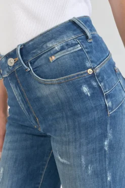 Le Temps des Cerises Dina Pulp Slim Taille Haute Jeans Destroy Bleu N°2 Blue Cheap