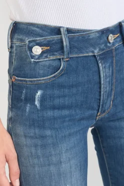 Le Temps des Cerises Dina Pulp Slim Taille Haute Jeans Destroy Bleu N°2 Blue Cheap