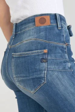 Le Temps des Cerises Dina Pulp Slim Taille Haute Jeans Destroy Bleu N°2 Blue Cheap