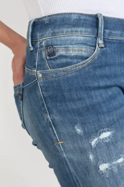 Le Temps des Cerises Etoc Pulp Slim 7/8Eme Jeans Destroy Bleu N°2 Blue Flash Sale