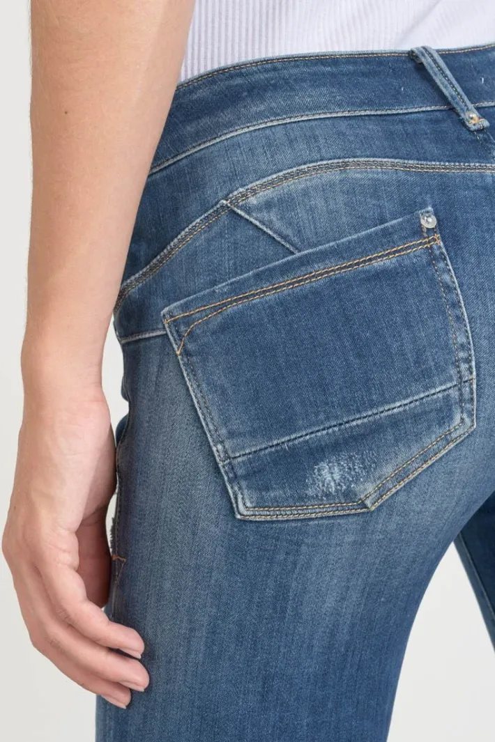 Le Temps des Cerises Etoc Pulp Slim 7/8Eme Jeans Destroy Bleu N°2 Blue Flash Sale