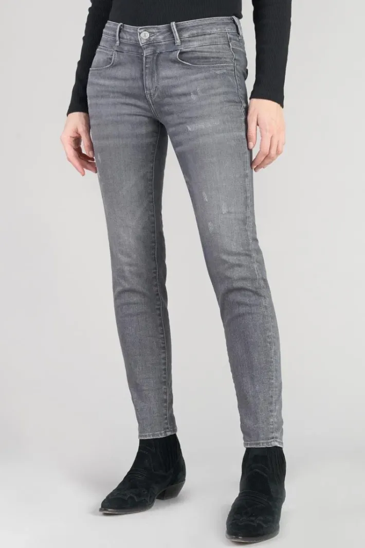 Le Temps des Cerises Eylau Power Skinny 7/8Eme Jeans Destroy Gris N°2 Grey Outlet