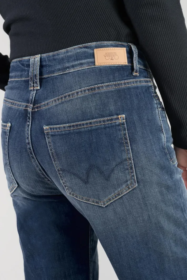 Le Temps des Cerises Fafa 400/18 Mom Taille Haute 7/8Eme Jeans Destroy Bleu N°3 Blue Sale
