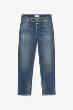 Le Temps des Cerises Fafa 400/18 Mom Taille Haute 7/8Eme Jeans Destroy Bleu N°3 Blue Sale